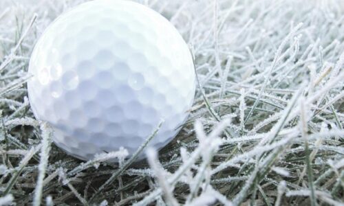 snow golf ball